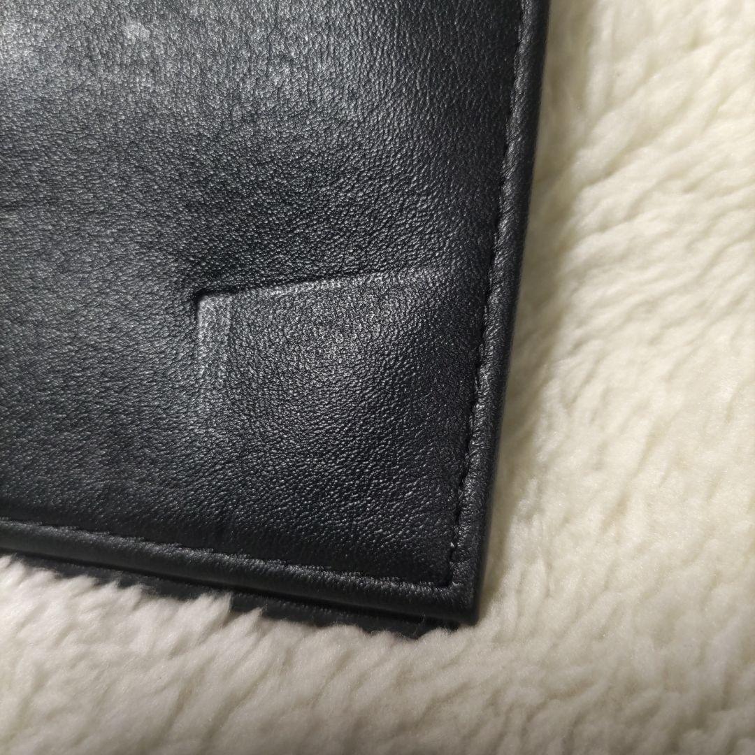 皇居　皇室　限定　折り財布　本革　黒