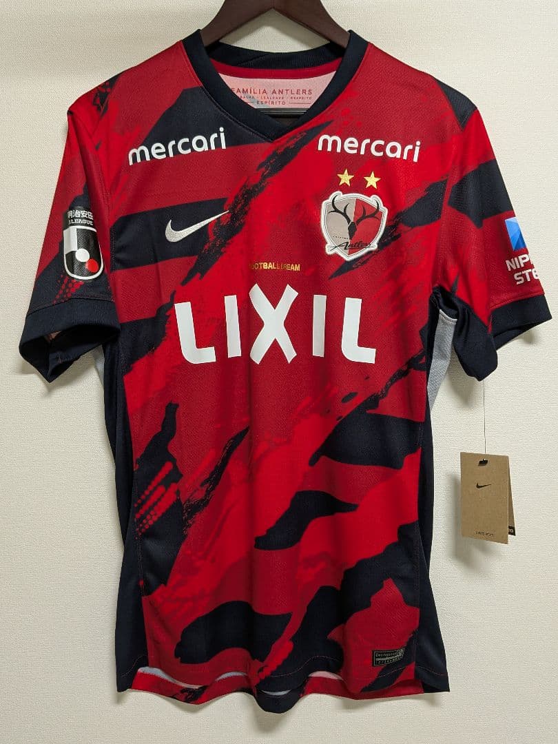 【鹿島アントラーズ】鈴木優磨選手25'国立限定レプリカユニフォームレッドLサイズ