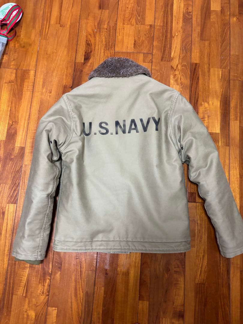 HOUSTONステンシル有り N-1 DECK JACKET 36