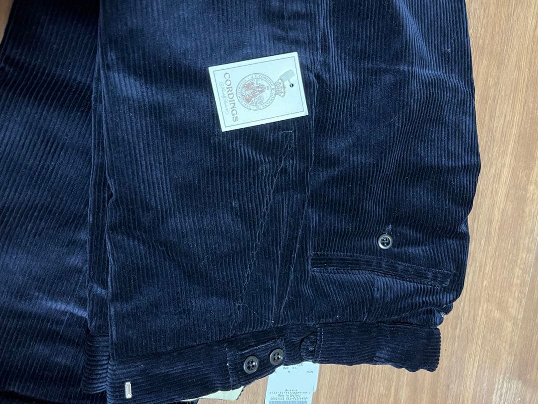 【新品未使用】英国老舗CORDINGS コーデュロイ ダブルスラックス　2.3万