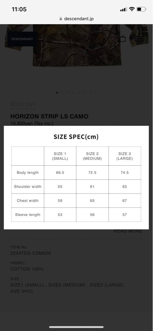 descendant HORIZON STRIP LS ディセンダント