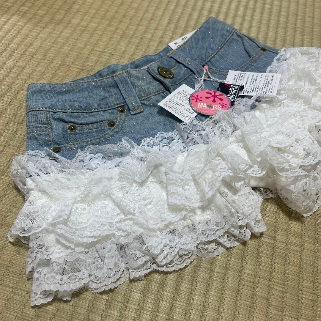 新品タグ付き!!激レア！MARSガーターデニムショートパンツ