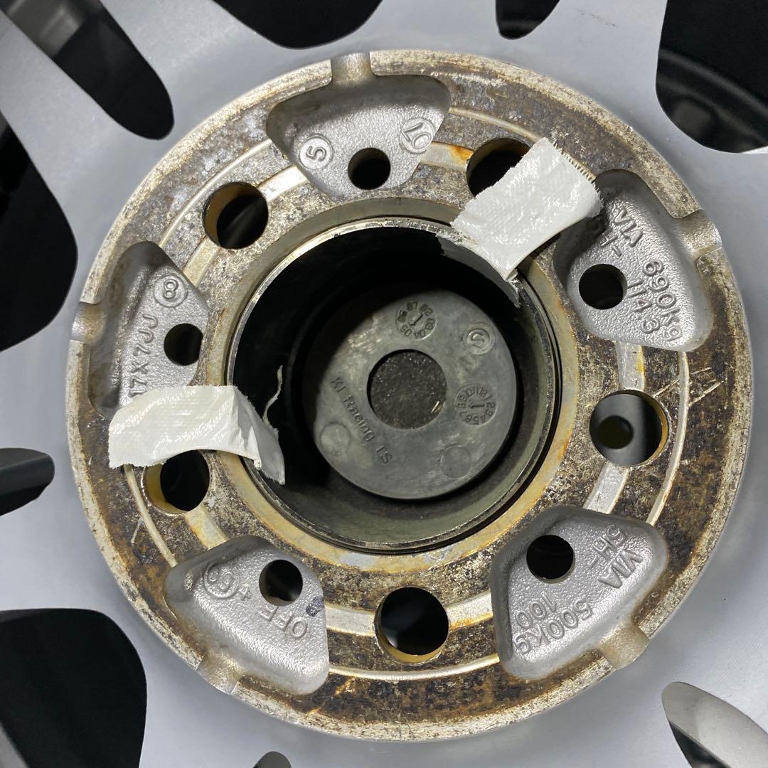 ◇中古koseiホイール　17インチ　7J+50 5H／100 プリウス、