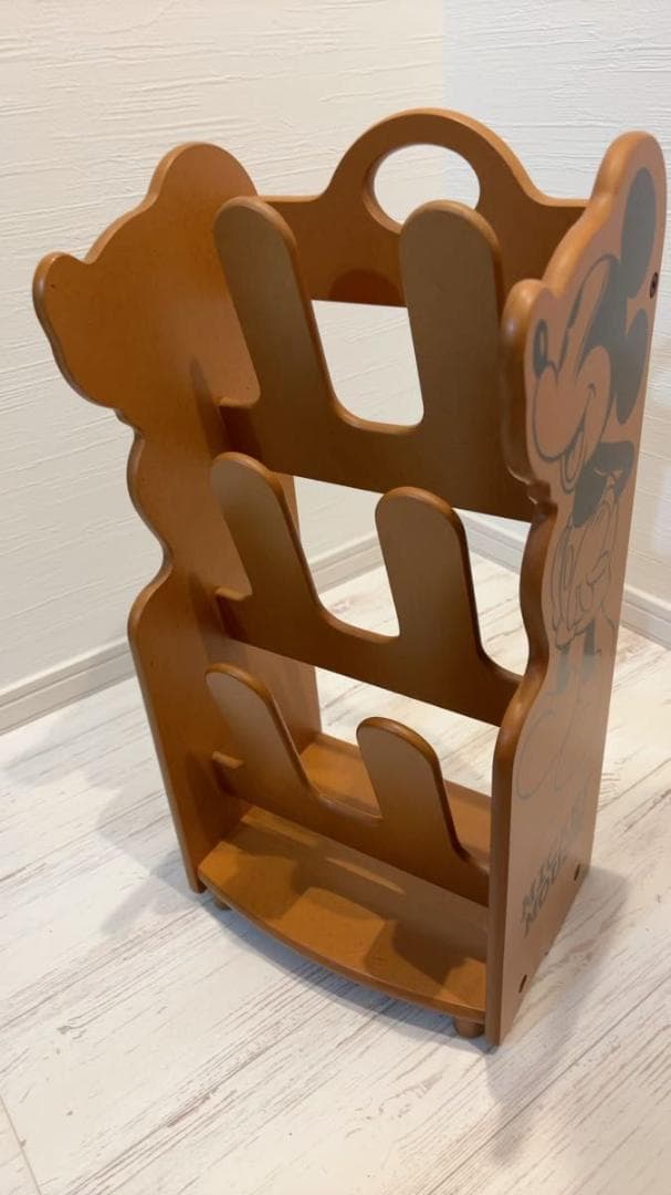 【希少】スリッパラック スタンド ミッキーマウス 木製