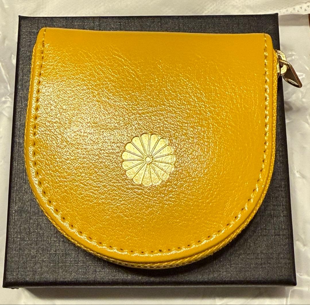 皇居財布 小銭入れ 黄色 新品未使用品