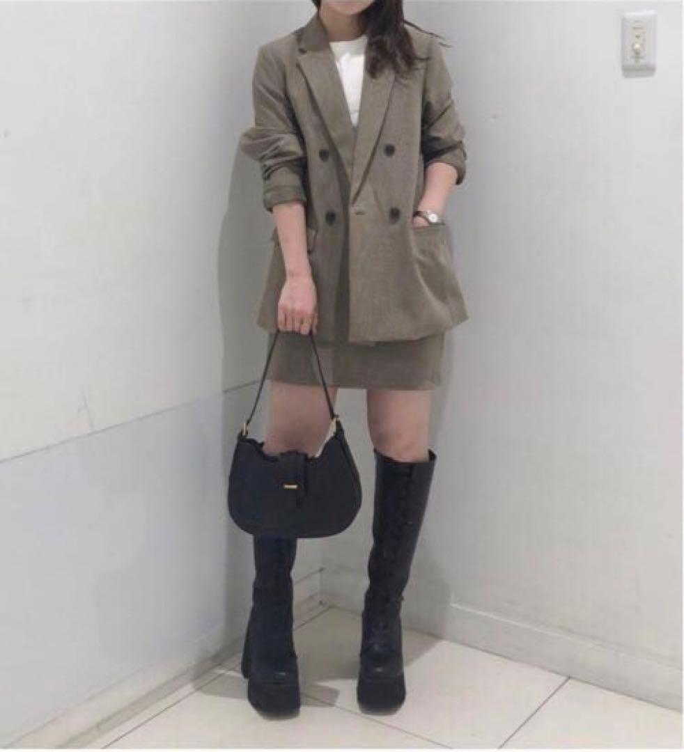 新品未使用UNIQLO ダブルジャケット　チェック　L