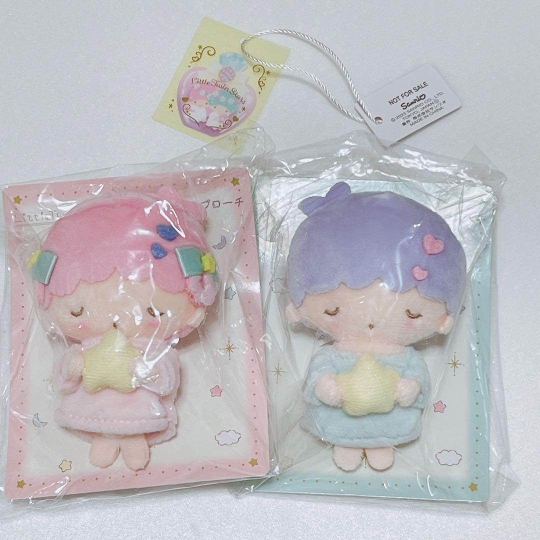 サンリオ キキララ ブローチ フレームデザイン リトルツインスターズ マスコット