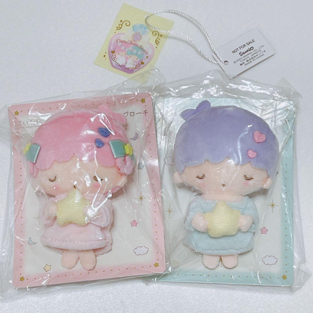 サンリオ キキララ ブローチ フレームデザイン リトルツインスターズ マスコット