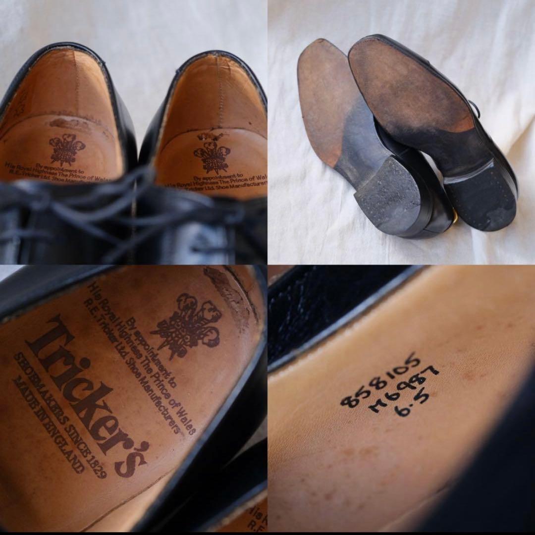 値下げ中　美品Tricker'sトリッカーズオックスフォードストレートチップ黒6