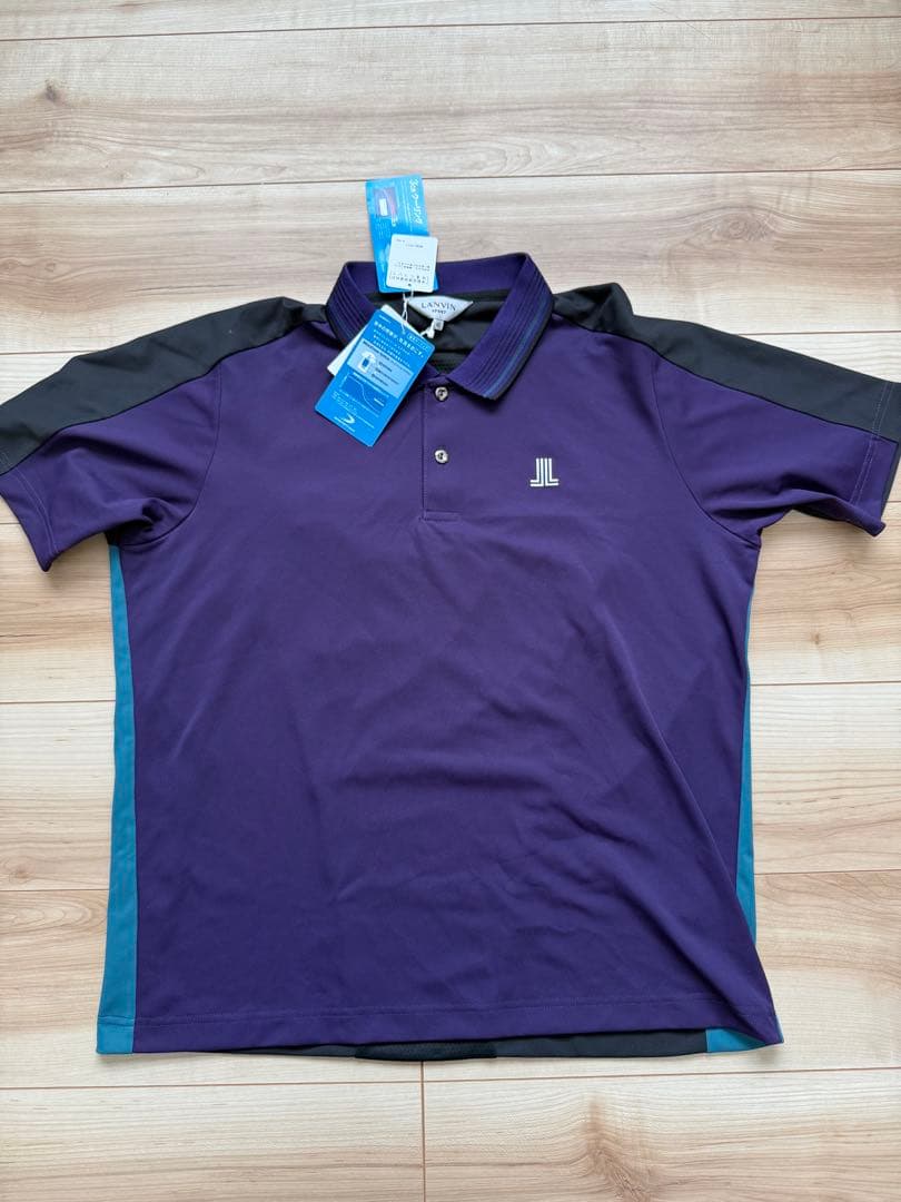 ランバンスポーツ/メンズ/ゴルフウェア/新品/L/紫/ポロシャツ