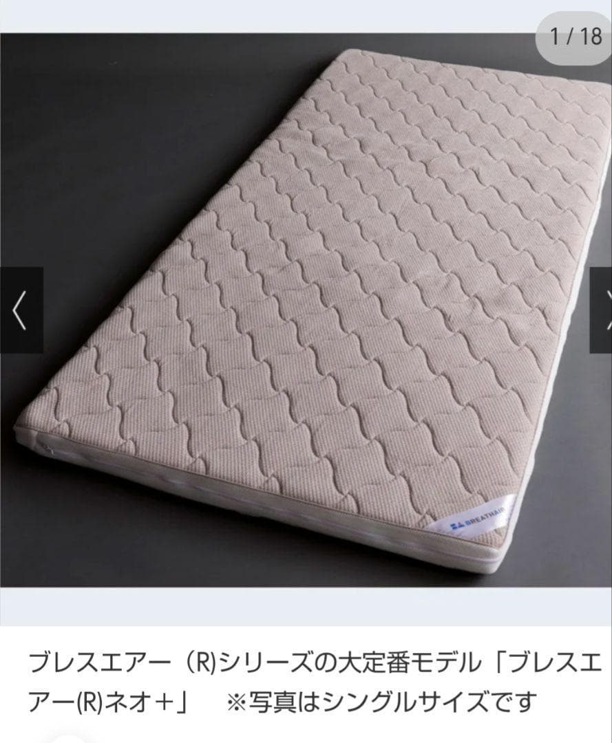✅美品・おまけ付✅【ブレスエアー®】敷布団 NEO+ /ネオプラス ダブルサイズ