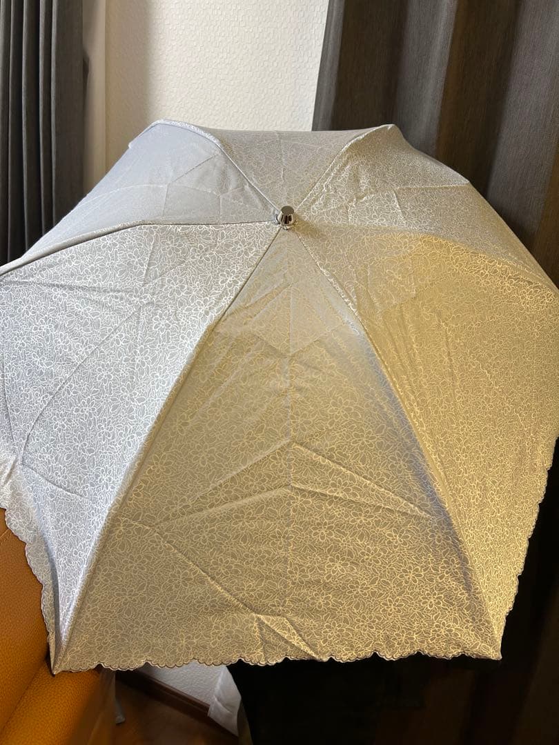 Nina Ricci 花柄レース 折りたたみ日傘　晴雨兼用　キャラウェイ