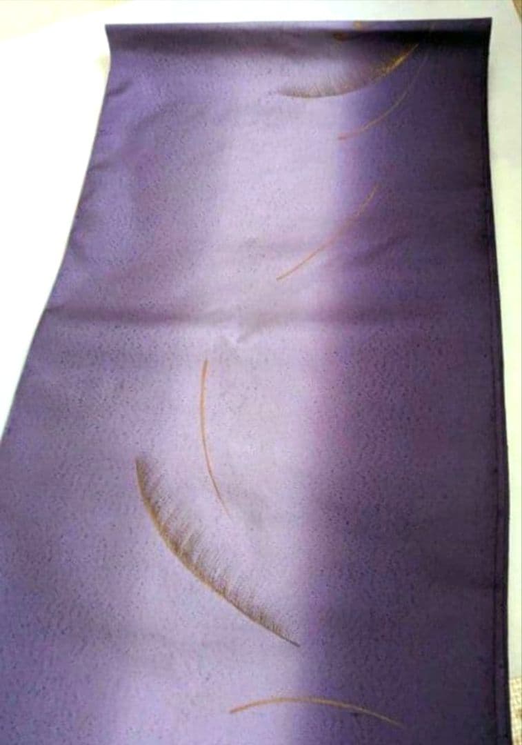 【✨交渉可✨】染大島　ガード済み証　紫ボカシ　大島反物　本場大島紬　反物