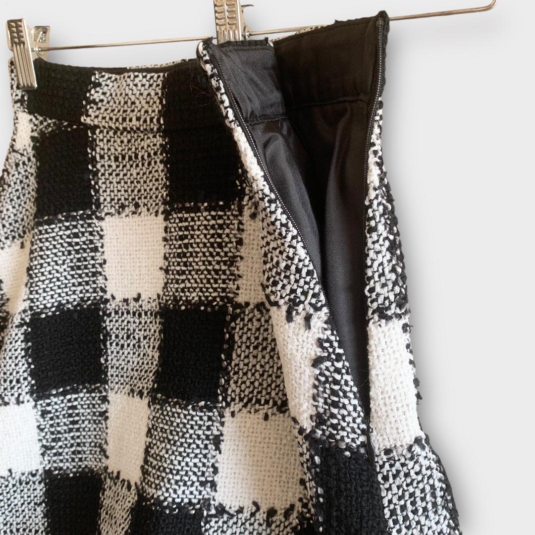 ★sheller❤️シェリエ　チェックツイードショートパンツ　キュロット　ブ