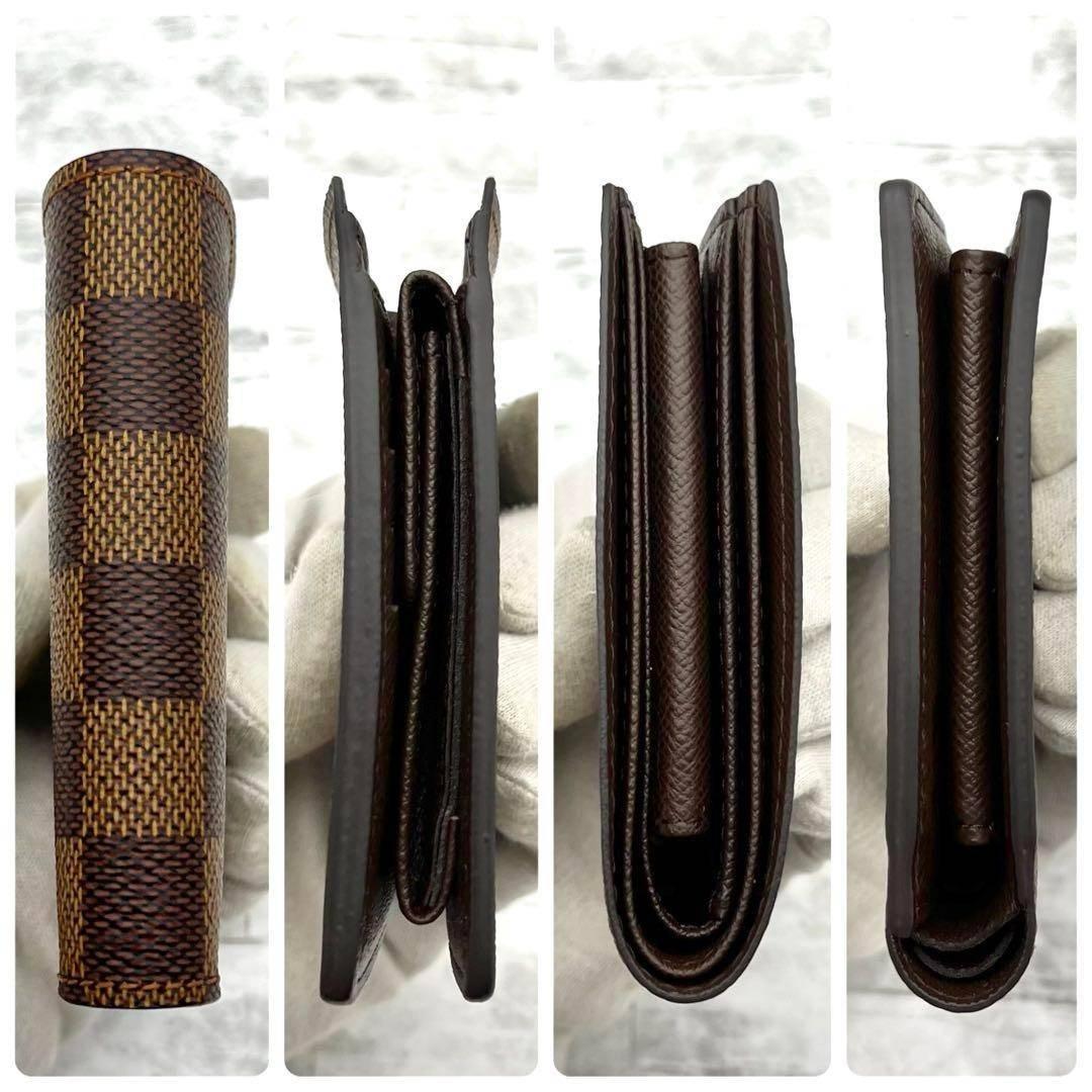 ★極上美品★ルイヴィトン　二つ折り　ダミエ　ポルトフォイユ　マルコ　カード４枚②