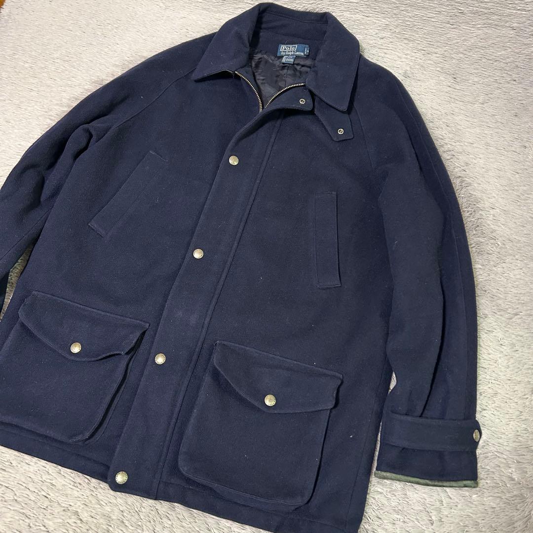 POLO RALPH LAUREN ポロラルフローレン　ウールハーフコート　L