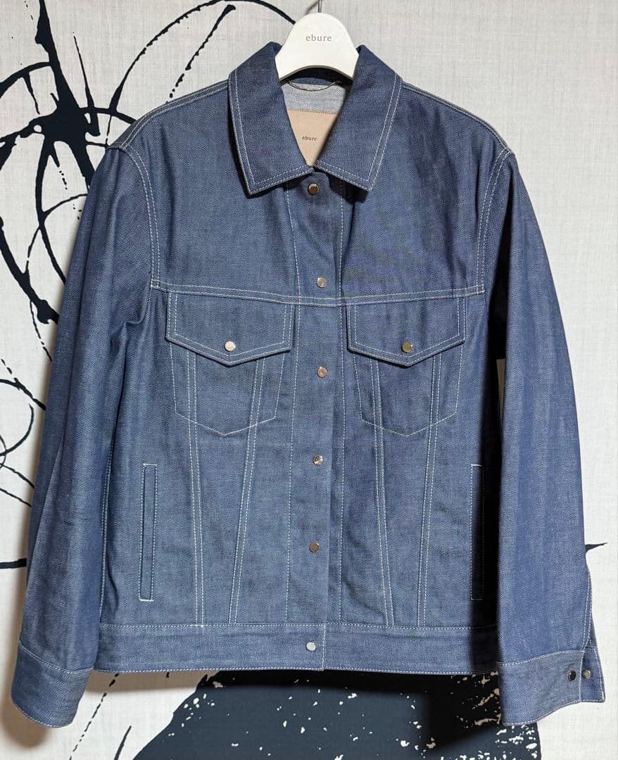 エブール ebure リアクティブデニム コンパクトジャケット Gジャン