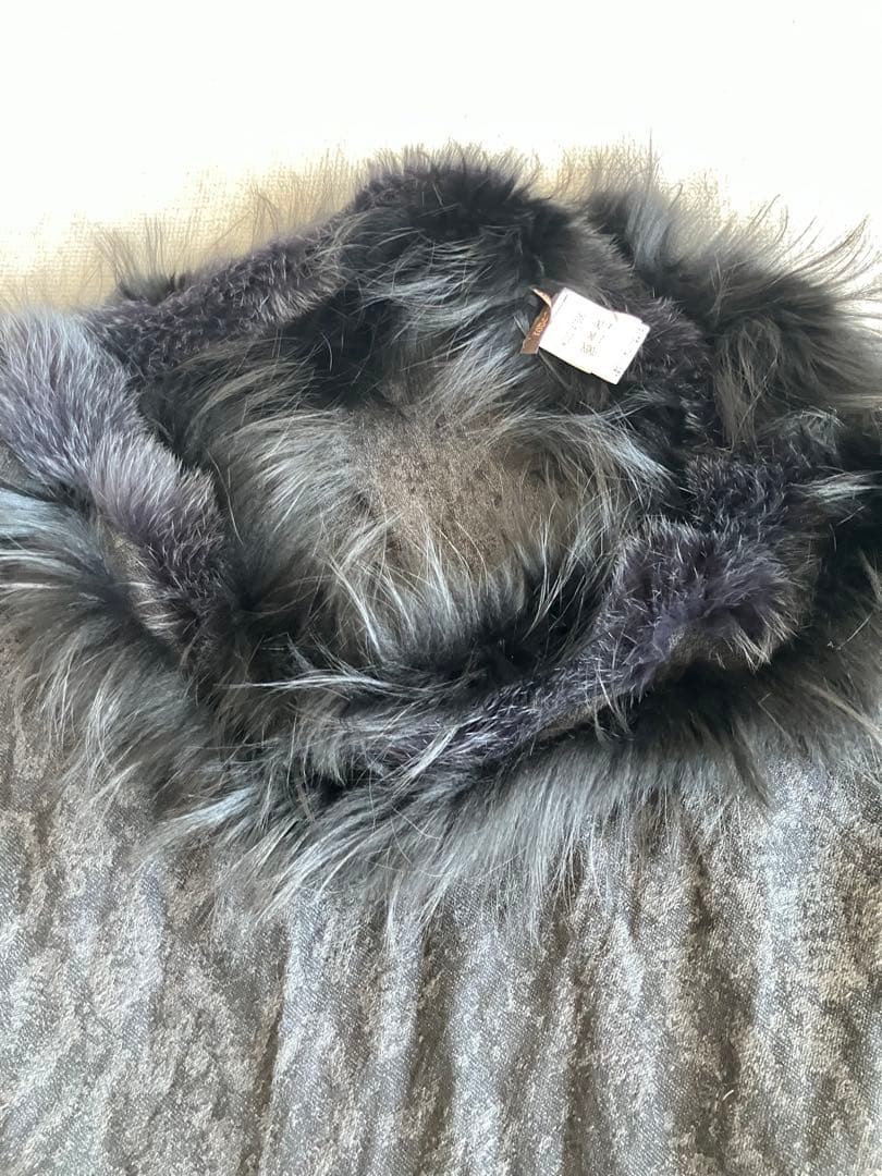 Roberto Cavalli ファー　ポンチョ　ケープ　マント　ストール