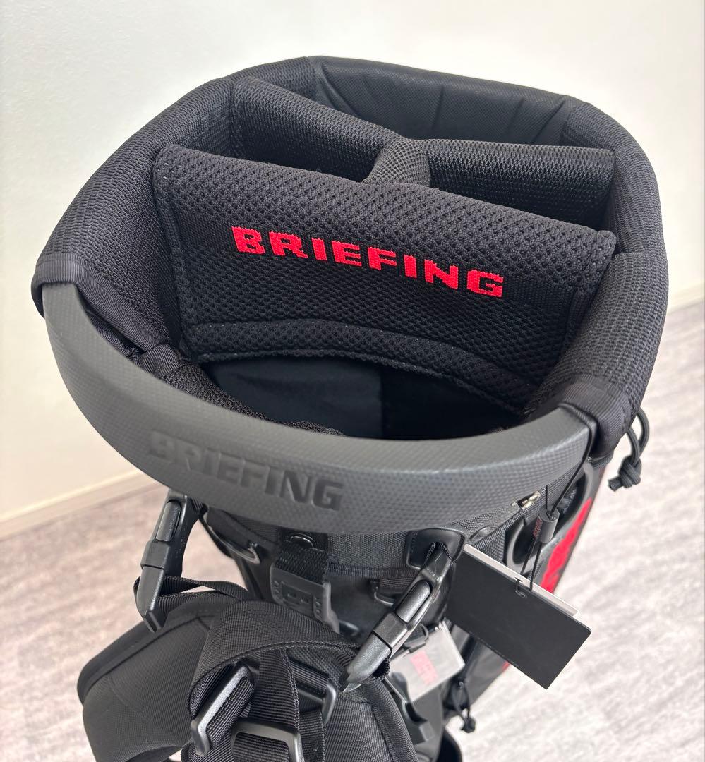 BRIEFING キャディバッグ CR-4 #04ブリーフィング ゴルフ 黒赤