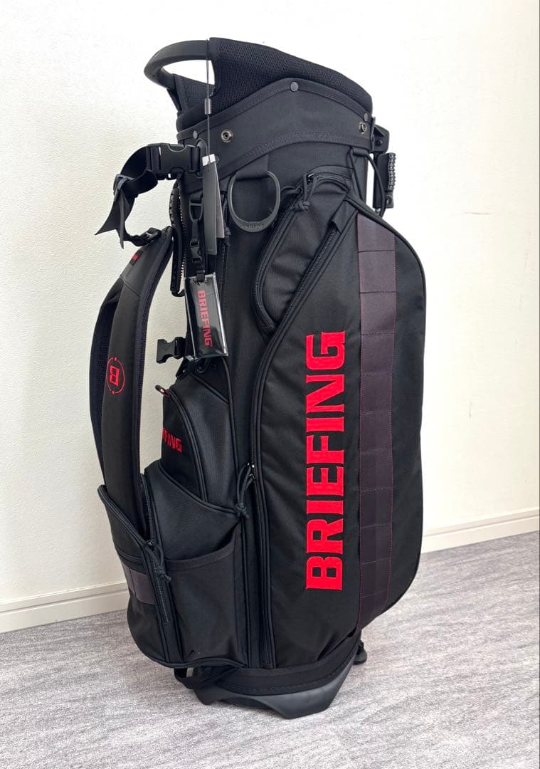 BRIEFING キャディバッグ CR-4 #04ブリーフィング ゴルフ 黒赤