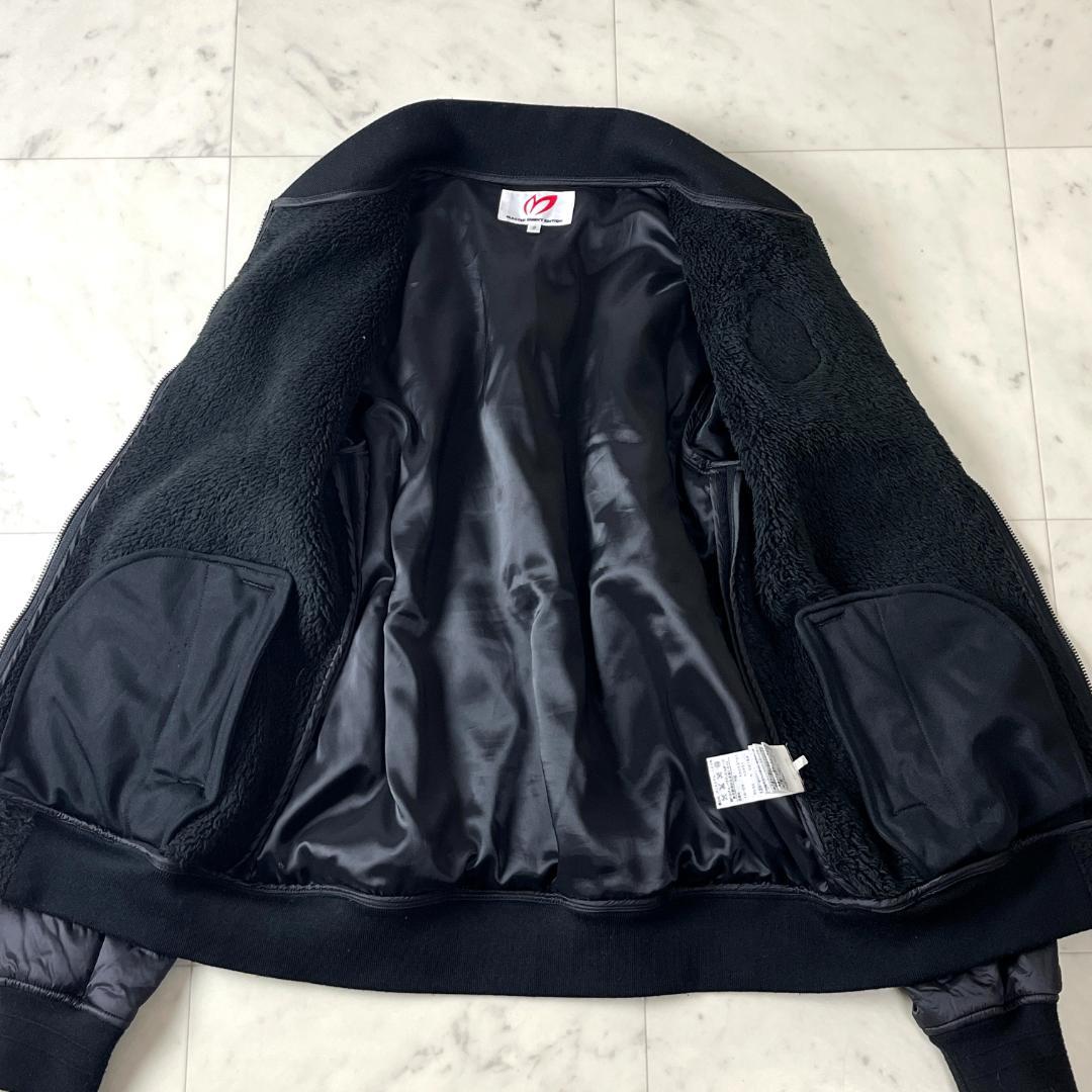 マスターバニーエディション 2 キルティング ニット MA-1 ブルゾン 黒