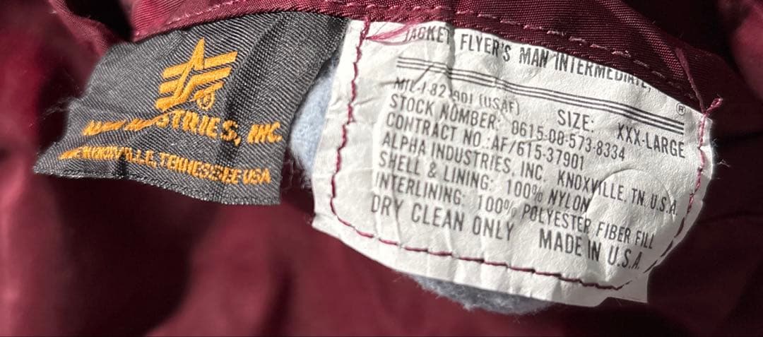 vtg 80s~90s alpha USA製　ma-1 flightjacket