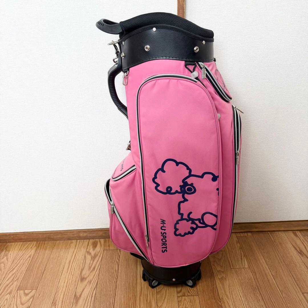 ｍu ＳＰＯＲＴＳ レディース キャディバッグ【ピンク】