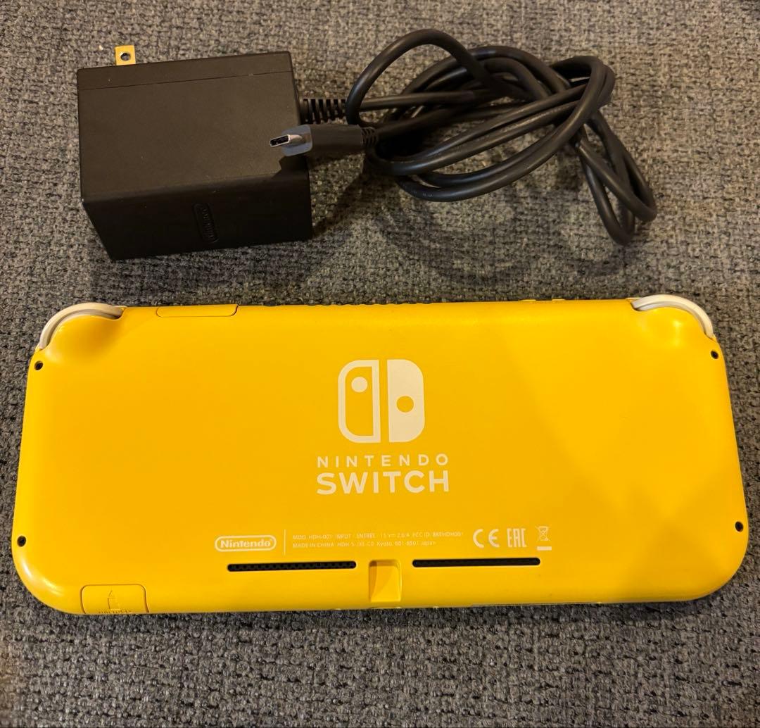 Nintendo Switch Lite イエロー 本体　充電器付き
