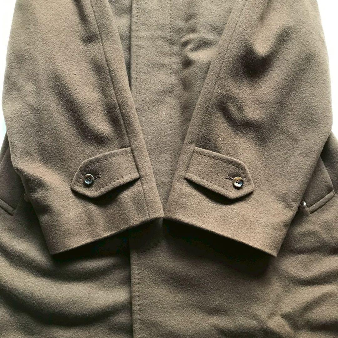 美品/定価20万/L位✨カシミヤ100% ロングコート キャメル 光沢感 日本製