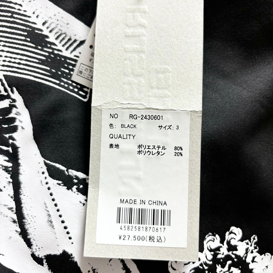 ラッセルノ ゴルフ ショートスリーブ エンジェル モックネック ブラック S 3