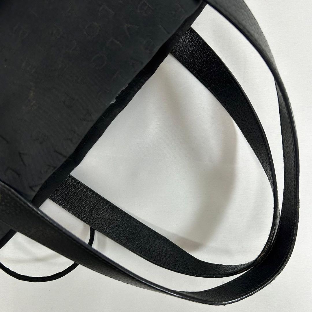 【美品/付属品完備】ブルガリ トートバッグ サークルロゴ ポーチ付 黒 A4可