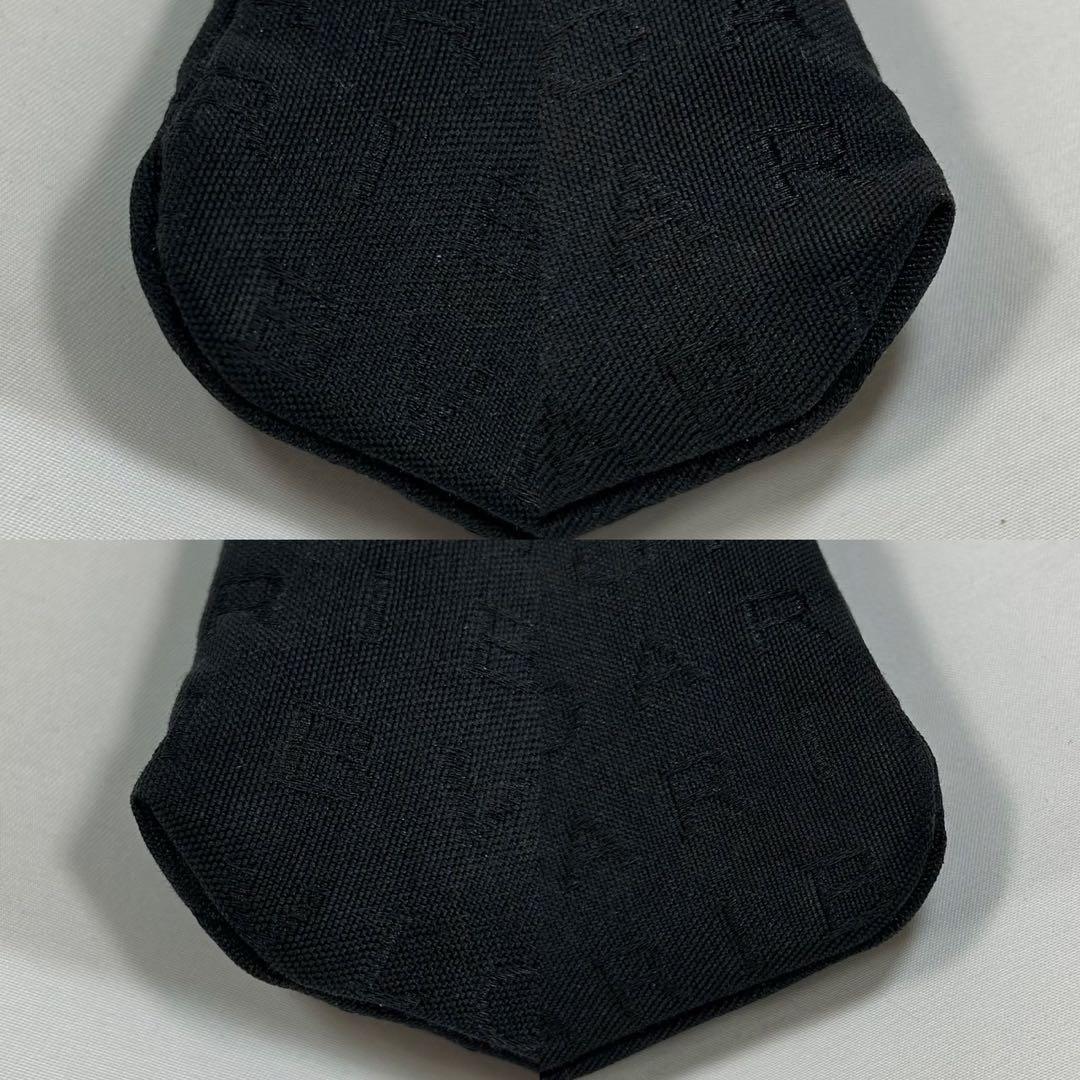 【美品/付属品完備】ブルガリ トートバッグ サークルロゴ ポーチ付 黒 A4可