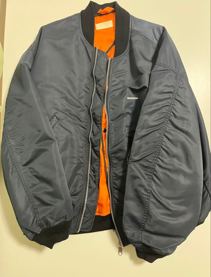 ジャケット・アウター neon sign sandwich bomber jacket