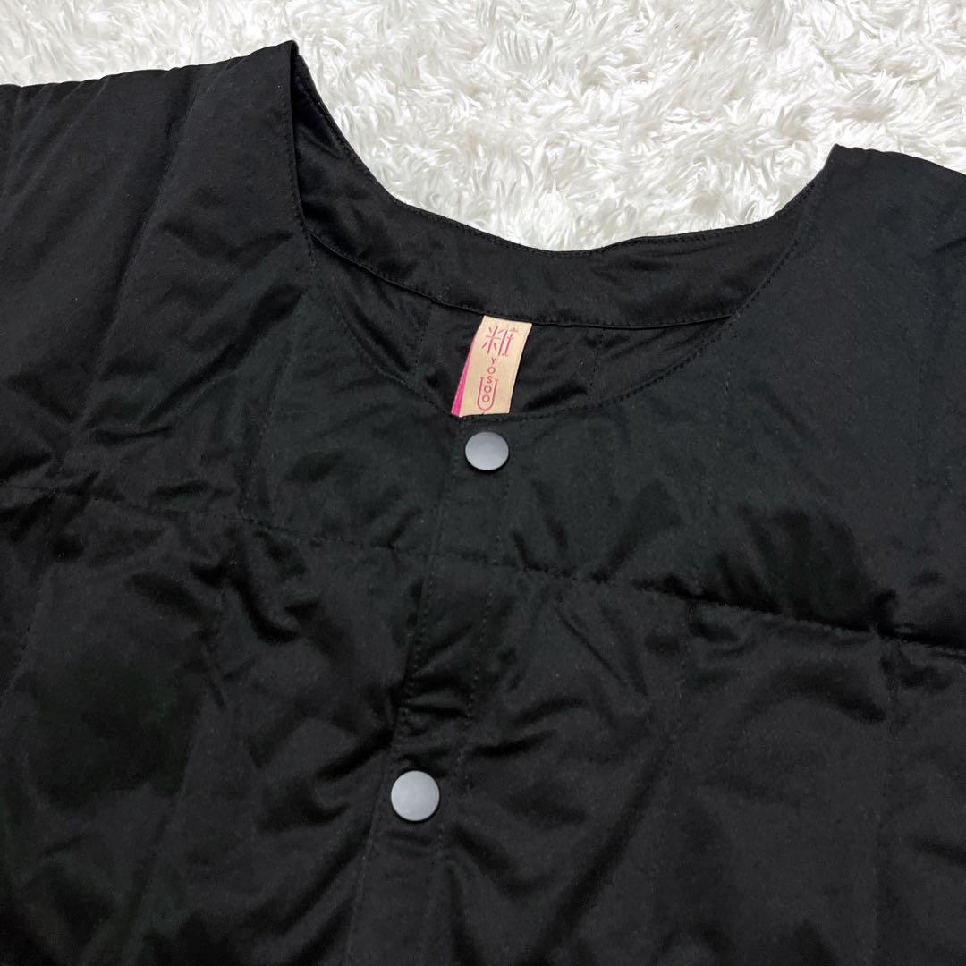 ほぼ未使用✨YOSOOU ダウンベスト　黒　L