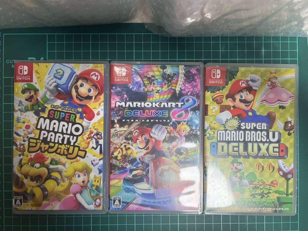 マリオパーティジャンボリーマリオカート8デラックスマリオUデラックス3本セット