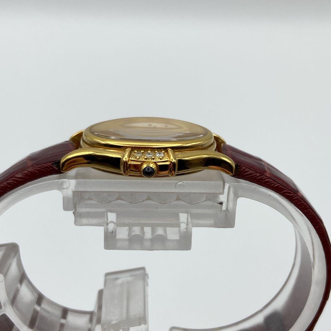 セイコー エクセリーヌ 1F21-5F50 6Pゴールド シェル文字盤 稼動品