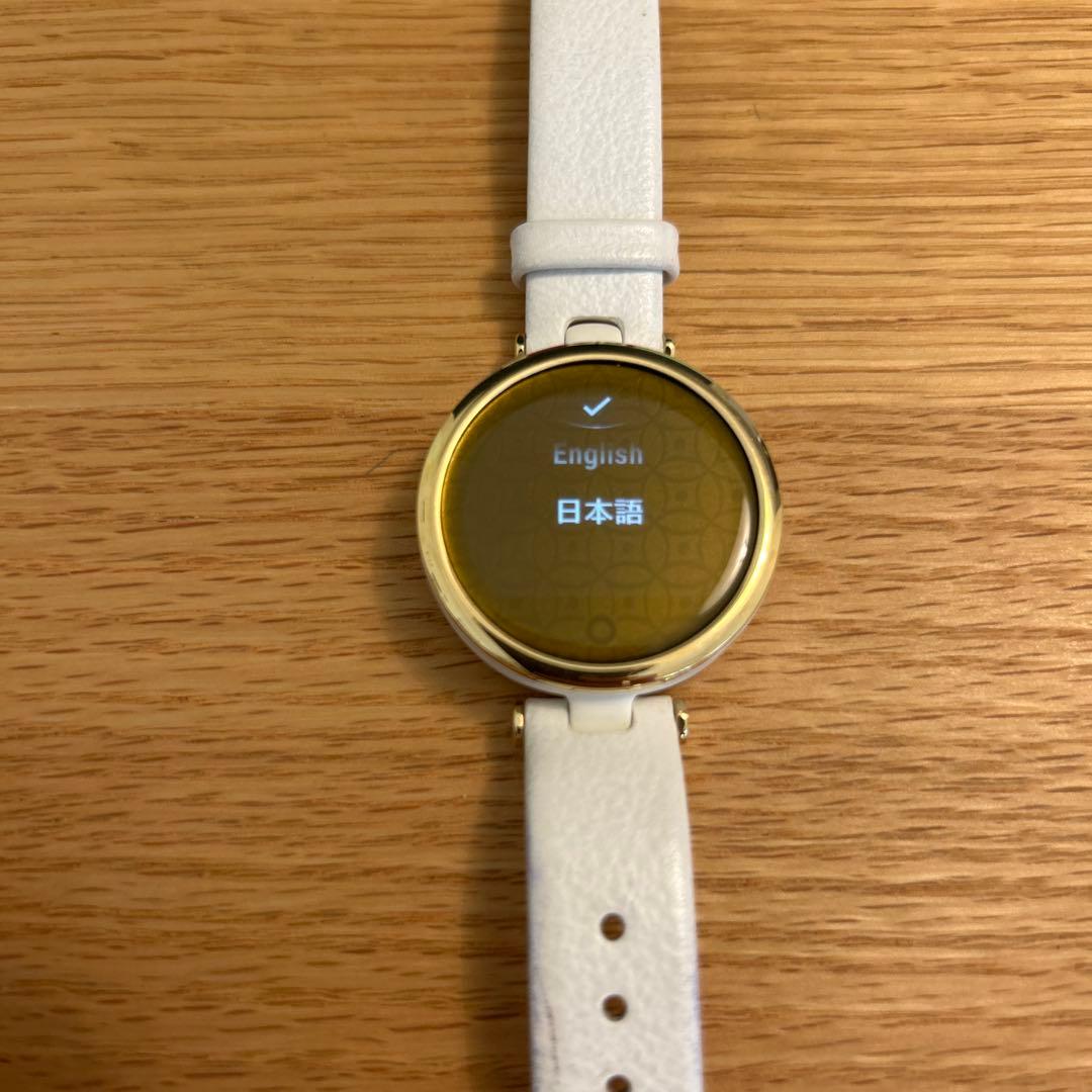 時計 GARMIN Lily Classic Leather Light Gold
