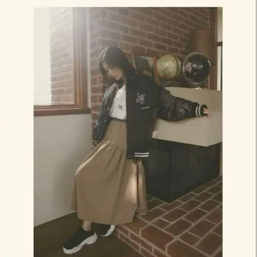 値下げ！ラバンダ lavanda ナイロンルーズスタジャン　黒　新品