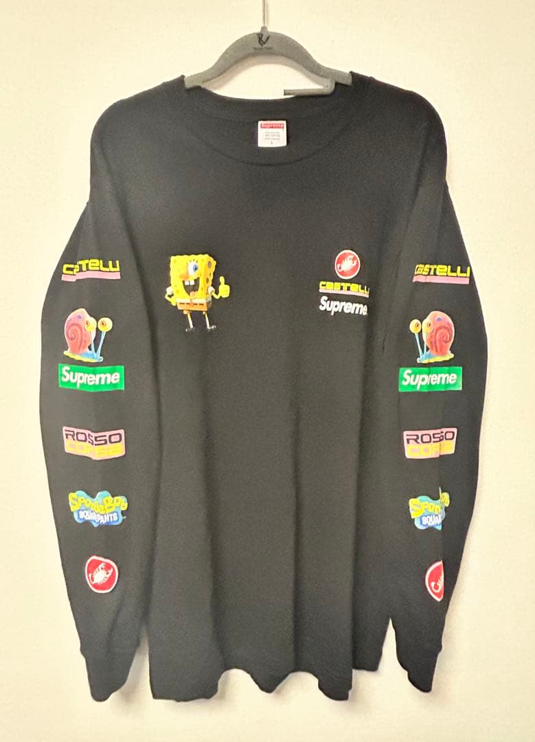 Supreme スポンジボブ 長袖カットソー L