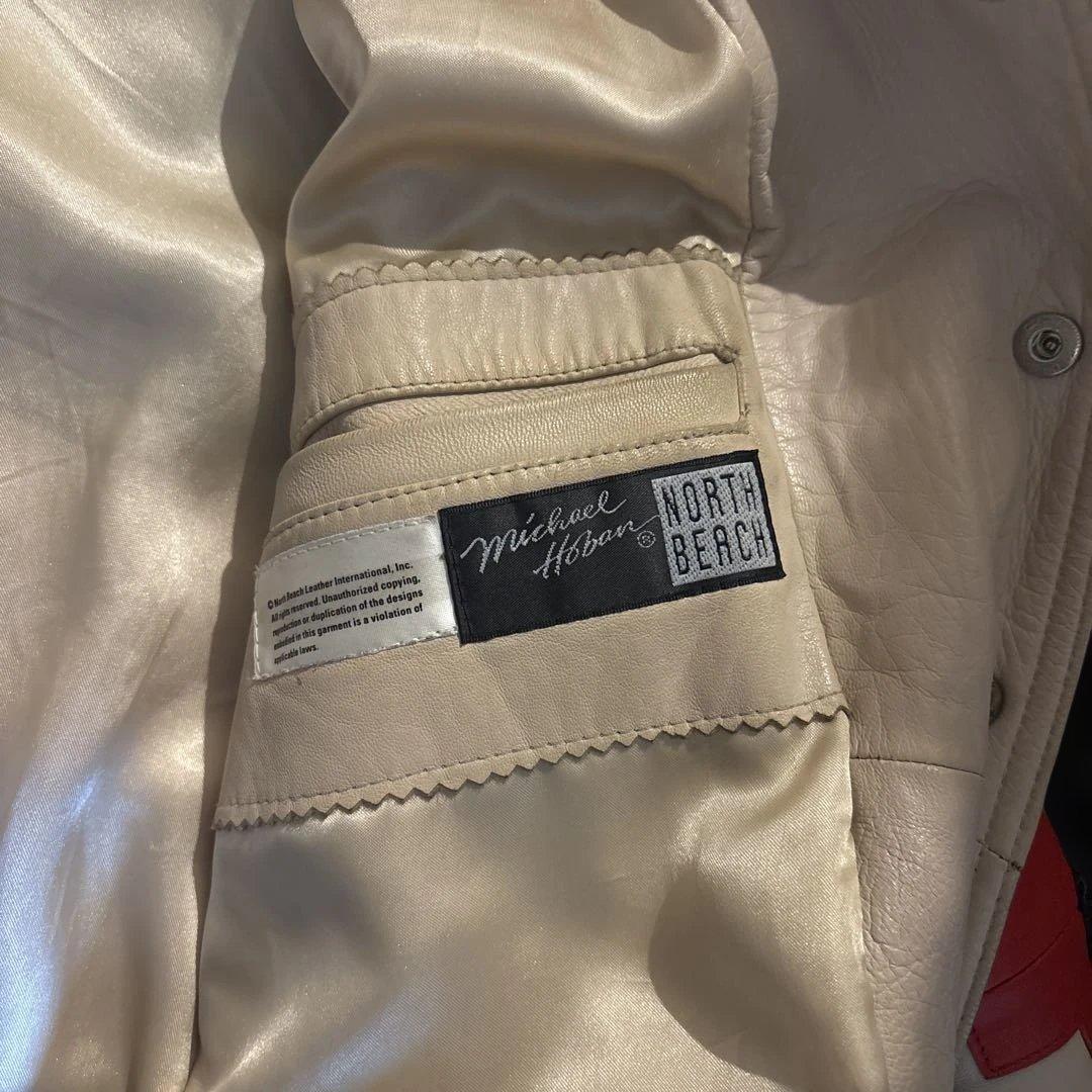 NORTH BEACH スタジャン レザー　ジャケット　本革　激レア　42
