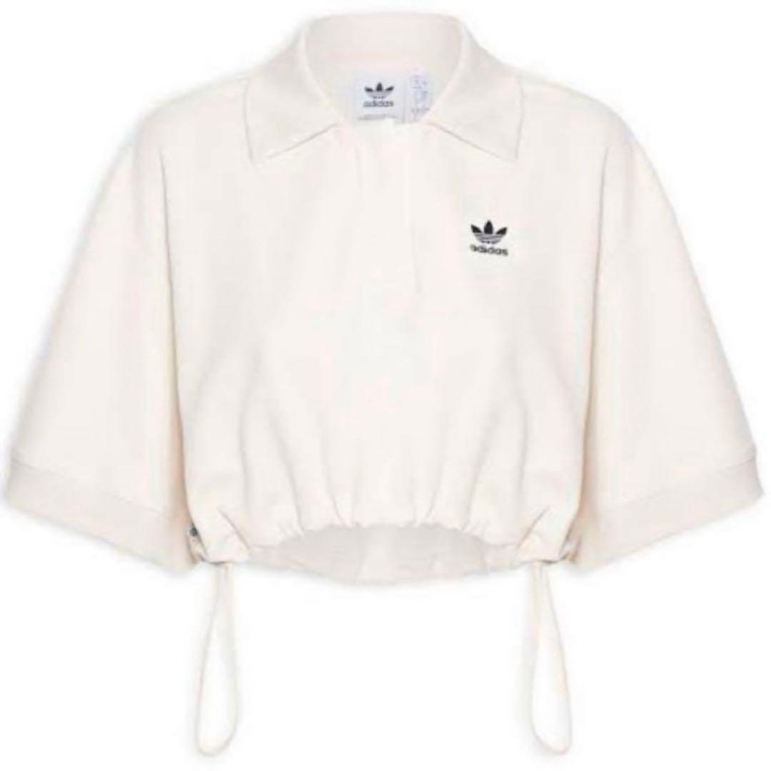 adidas originalsトップス クロップポロシャツ ショート丈