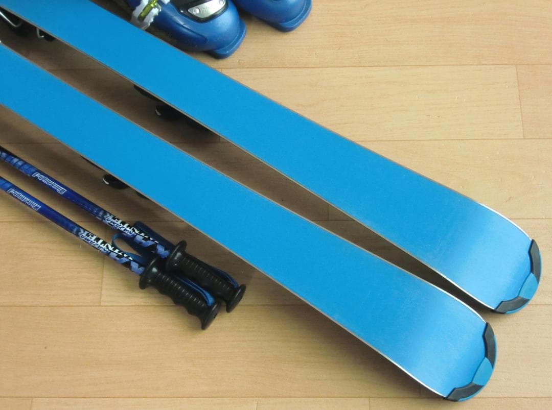 ■■送料無料■STREULE■子供用スキー4点セット■120/22■WAX済■■