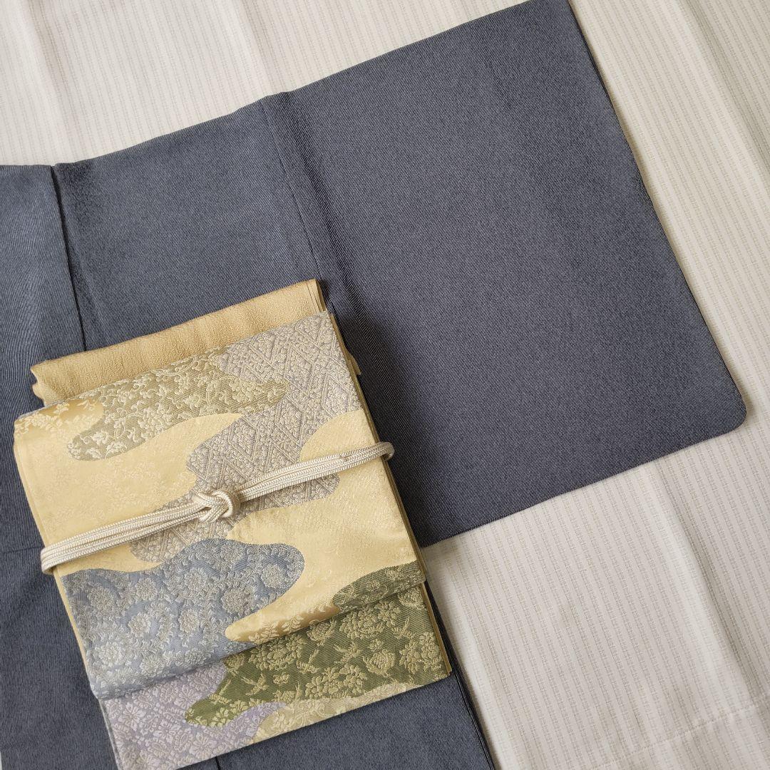 【袋帯】上品ゴールドベージュ＊道長取り/パステル/お茶席/Obi/Vintage