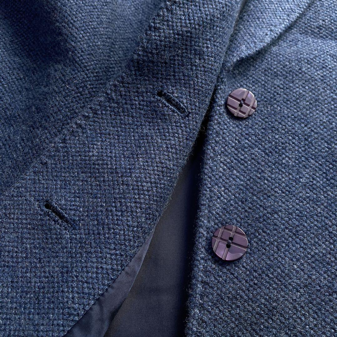 極上 レリアン ロロピアーナ テーラードジャケット カシミヤ100 ネイビー 9