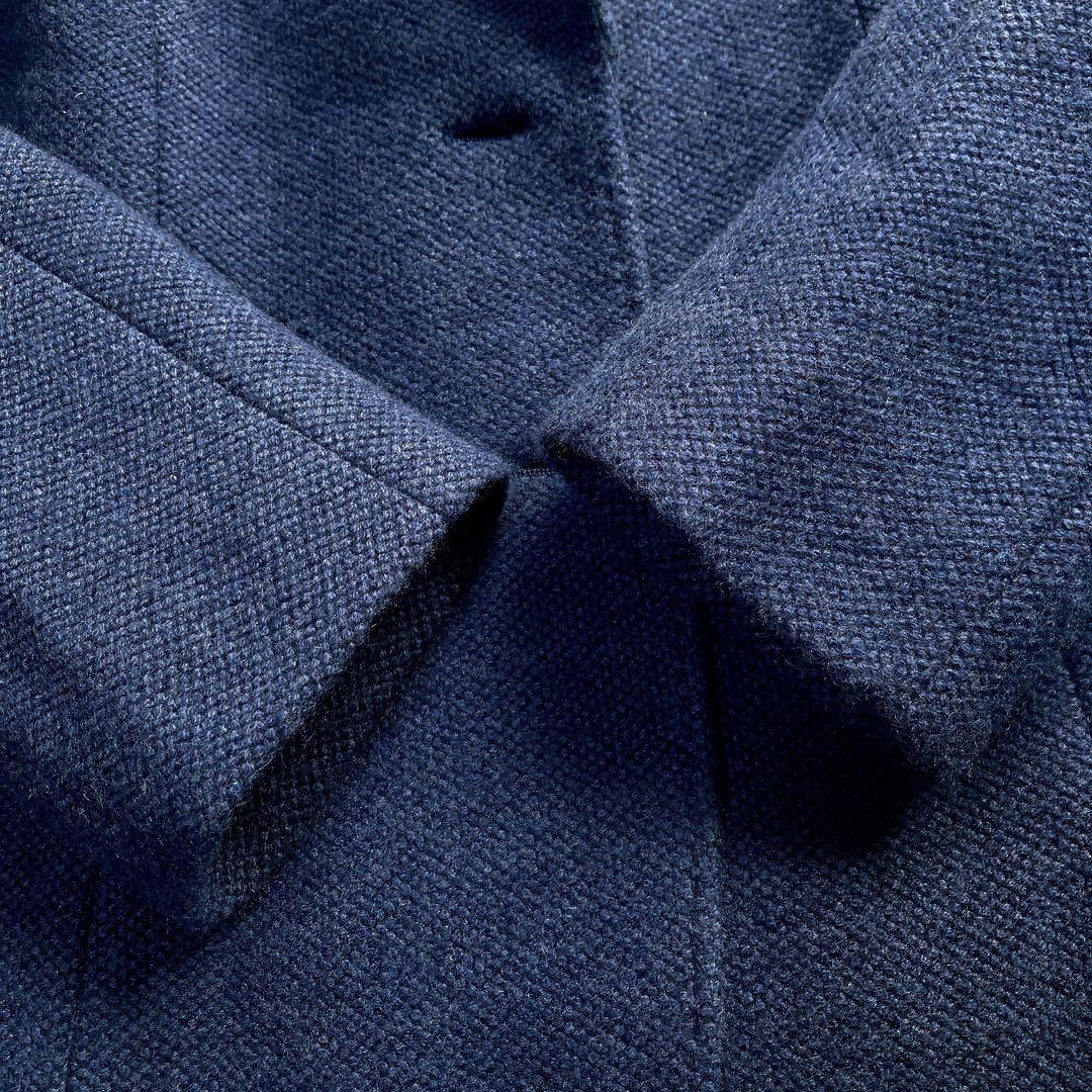 極上 レリアン ロロピアーナ テーラードジャケット カシミヤ100 ネイビー 9