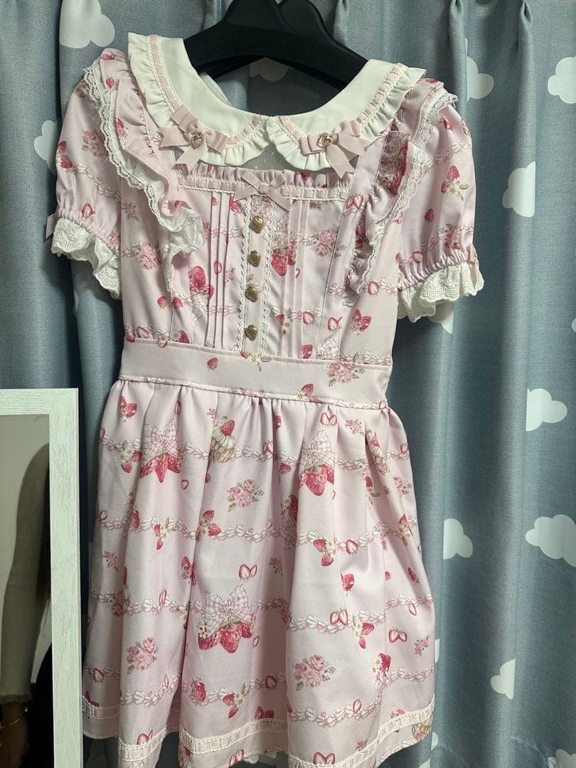 リズリサ LIZLISA Creamy Berry柄ワンピース