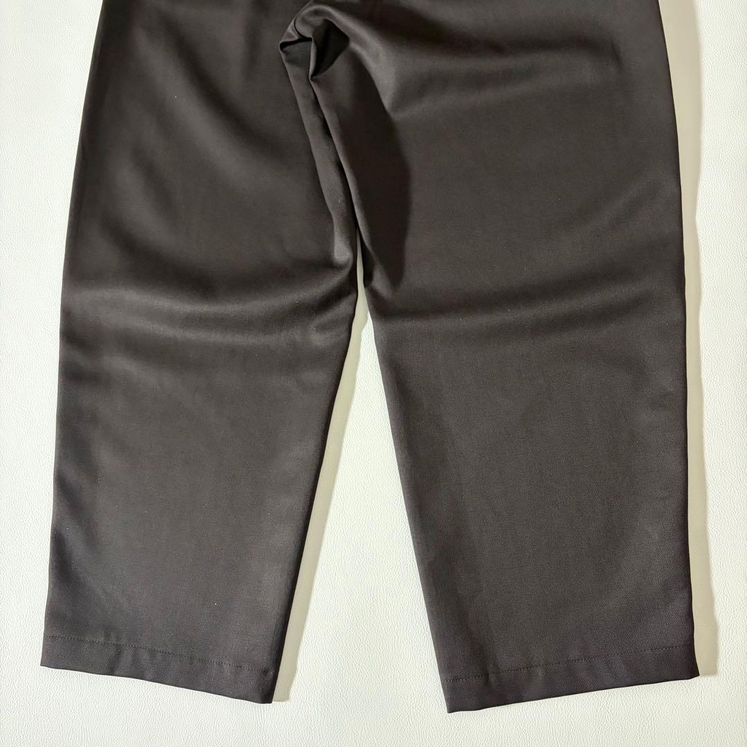 未使用級　ロエフ　ウール ギャバ ボンタン パンツ ダークブラウン　M