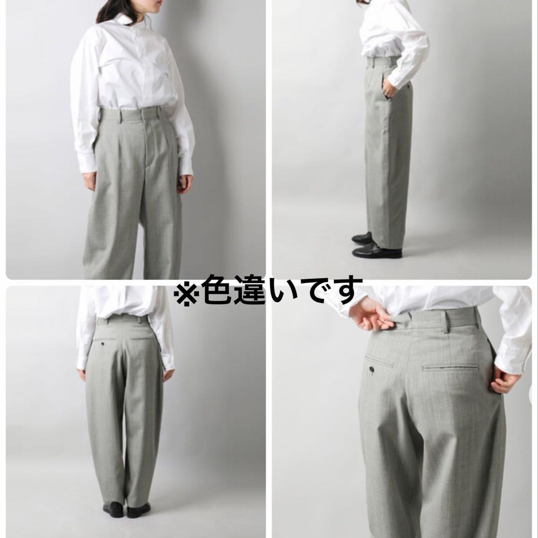 未使用級　ロエフ　ウール ギャバ ボンタン パンツ ダークブラウン　M