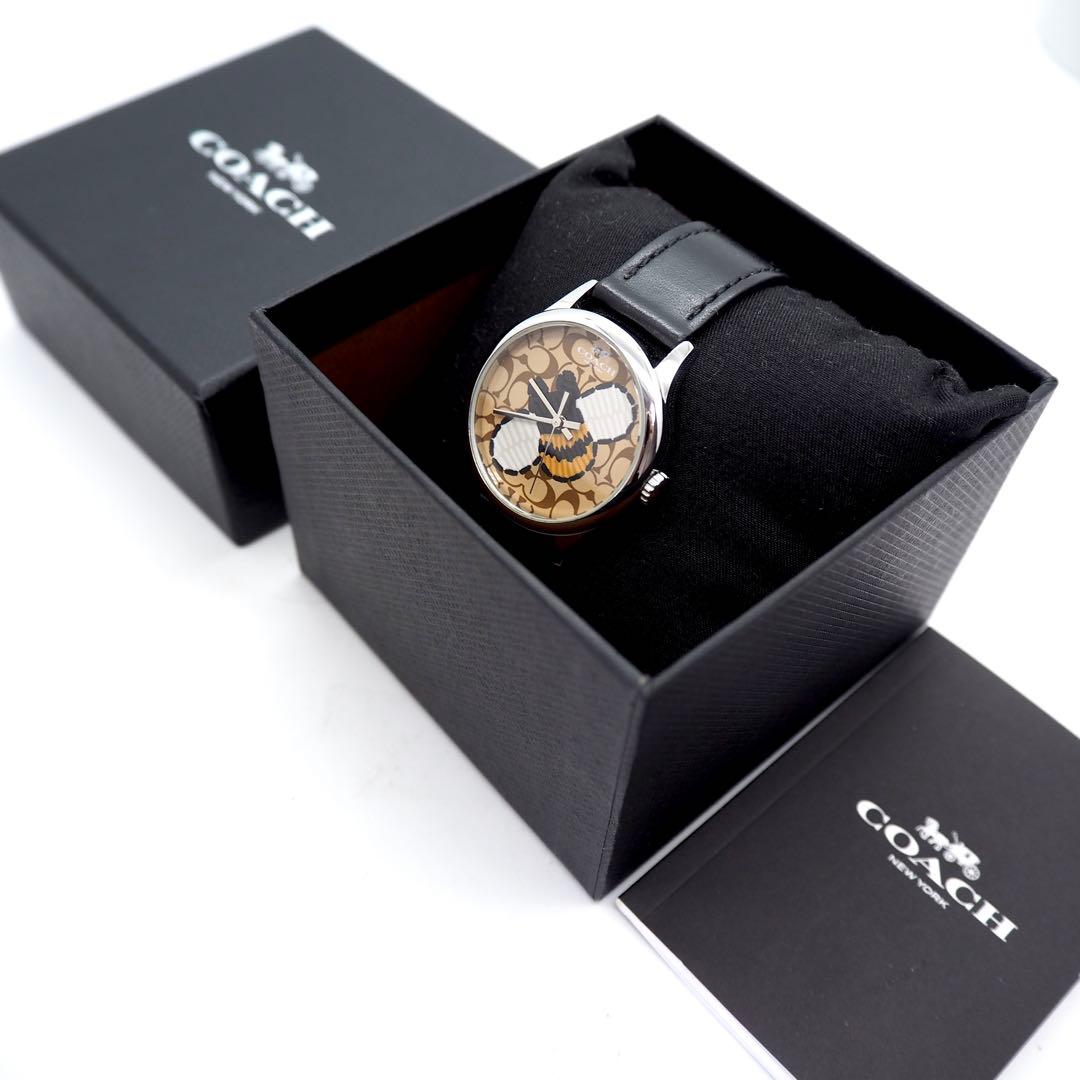 専用187【美品】COACH 時計　ハチ 箱付き 柄 レディース　メンズ