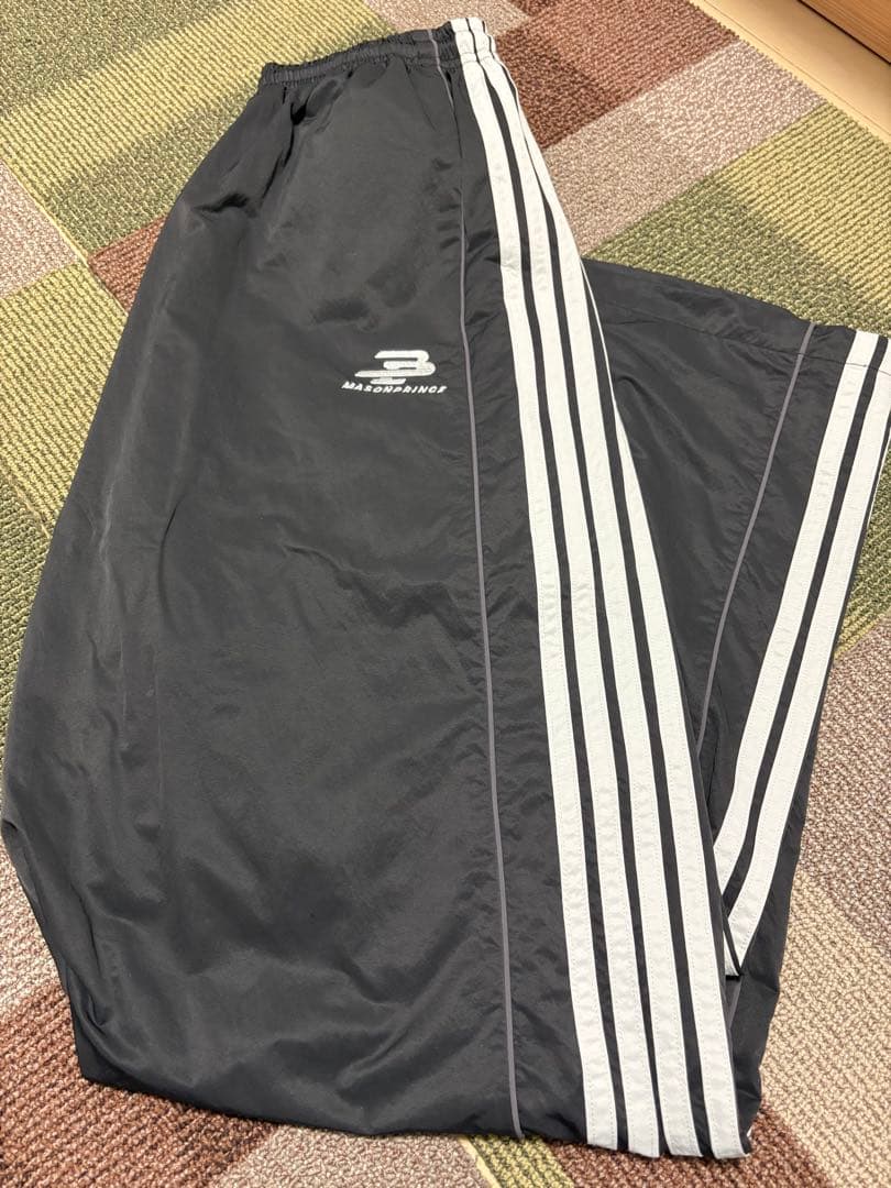 MASONPRINCE ルーズフィットサイドライン トラックパンツ シャカシャカ